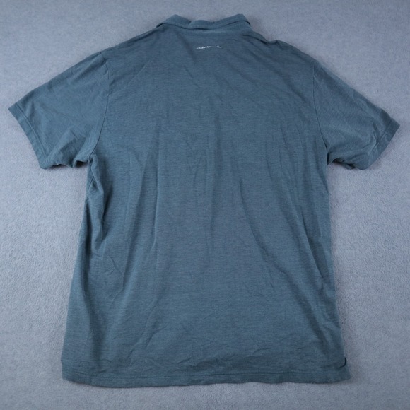 Travis Mathew Polo Shirt Mens XL Golf Resort Casual Knit Logo Blue Short Sleeve - Picture 4 of 6